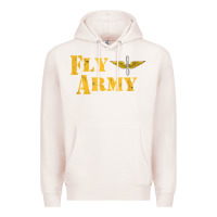 Pale Pink Vintage Fly Army Military Pilot Army Aviation Branch Premium Hoodie - Craftify