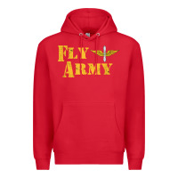 Red Vintage Fly Army Military Pilot Army Aviation Branch Premium Hoodie - Craftify