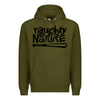 Army Green naughty by nature Premium Hoodie - Craftify