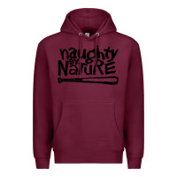 Burgundy naughty by nature Premium Hoodie - Craftify