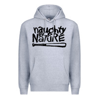 Heather Grey naughty by nature Premium Hoodie - Craftify