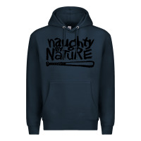 Navy naughty by nature Premium Hoodie - Craftify