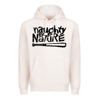 Pale Pink naughty by nature Premium Hoodie - Craftify