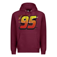 Burgundy No 95 McQueen Premium Hoodie - Craftify