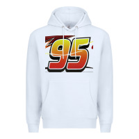 White No 95 McQueen Premium Hoodie - Craftify