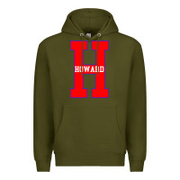 Army Green howard letter Premium Hoodie - Craftify