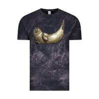 Cloud Black sea seal Vintage Tee - LillyAllenDesigns
