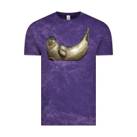 Cloud Purple sea seal Vintage Tee - LillyAllenDesigns