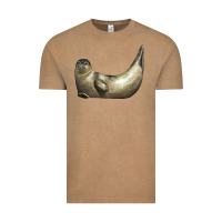 Vintage Coffee sea seal Vintage Tee - LillyAllenDesigns