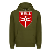 Army Green Bell Helicopter Textron Aerospace Premium Hoodie - Craftify