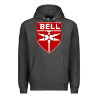 Charcoal Heather Bell Helicopter Textron Aerospace Premium Hoodie - Craftify