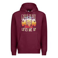 Burgundy cherie berry lifts me up Premium Hoodie - Craftify