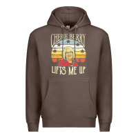 Coffee cherie berry lifts me up Premium Hoodie - Craftify