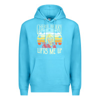 Ocean Blue cherie berry lifts me up Premium Hoodie - Craftify