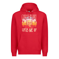 Red cherie berry lifts me up Premium Hoodie - Craftify