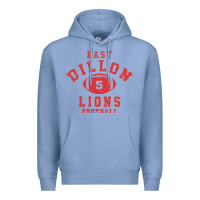 Colony Blue Friday Night Lights East Dillon Lions Football Jersey Premium Hoodie - Craftify