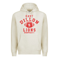 Oatmeal Heather Friday Night Lights East Dillon Lions Football Jersey Premium Hoodie - Craftify