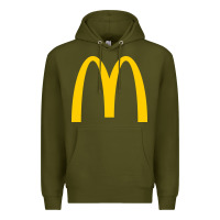 Army Green mcd onald's golden arches Premium Hoodie - Craftify