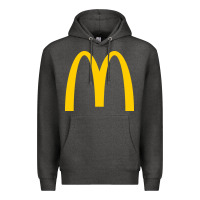Charcoal Heather mcd onald's golden arches Premium Hoodie - Craftify