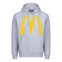Heather Grey mcd onald's golden arches Premium Hoodie - Craftify