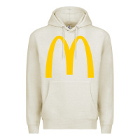 Oatmeal Heather mcd onald's golden arches Premium Hoodie - Craftify