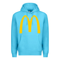 Ocean Blue mcd onald's golden arches Premium Hoodie - Craftify