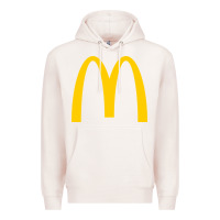 Pale Pink mcd onald's golden arches Premium Hoodie - Craftify