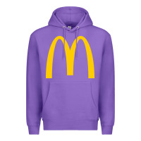 Purple mcd onald's golden arches Premium Hoodie - Craftify