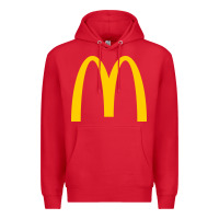 Red mcd onald's golden arches Premium Hoodie - Craftify