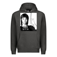 Charcoal Heather Jane Fonda Mugshot GIFT Premium Hoodie - Craftify