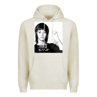 Oatmeal Heather Jane Fonda Mugshot GIFT Premium Hoodie - Craftify