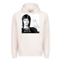 Pale Pink Jane Fonda Mugshot GIFT Premium Hoodie - Craftify