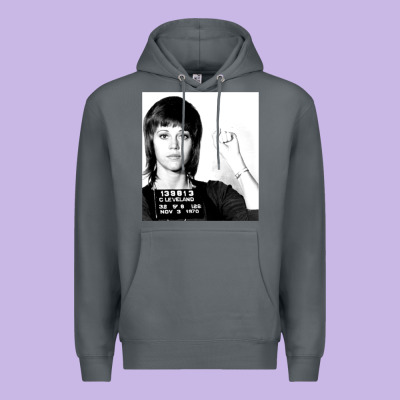 Jane Fonda Mugshot Gift Premium Hoodie Designed By Craftify