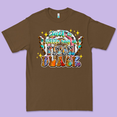 Just A Little Ray Of Pitch Black Premium Tee Designed By Cowhidedigitalart