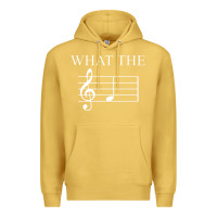 Antique Gold what the f note key music humor gift Premium Hoodie - Craftify
