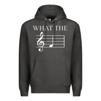 Charcoal Heather what the f note key music humor gift Premium Hoodie - Craftify