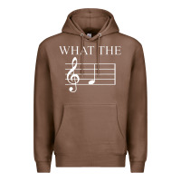 Chestnut what the f note key music humor gift Premium Hoodie - Craftify