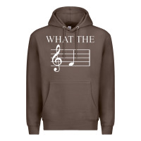 Coffee what the f note key music humor gift Premium Hoodie - Craftify