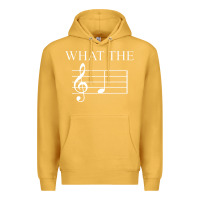 Mustard what the f note key music humor gift Premium Hoodie - Craftify