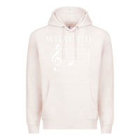 Pale Pink what the f note key music humor gift Premium Hoodie - Craftify