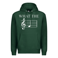 Sports Green what the f note key music humor gift Premium Hoodie - Craftify