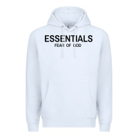 White Fear Of God Essentials Premium Hoodie - Craftify