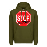 Army Green stop snitching stop snitchin t shirt Premium Hoodie - Craftify
