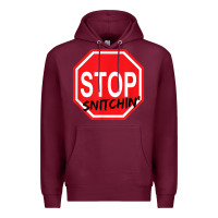 Burgundy stop snitching stop snitchin t shirt Premium Hoodie - Craftify