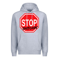 Heather Grey stop snitching stop snitchin t shirt Premium Hoodie - Craftify