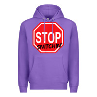 Purple stop snitching stop snitchin t shirt Premium Hoodie - Craftify