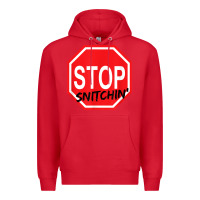 Red stop snitching stop snitchin t shirt Premium Hoodie - Craftify