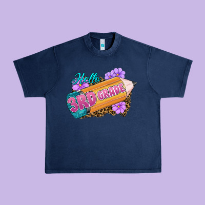 Hello 3rd Grade Urban Heavy Tee Designed By Ranaportraitstore