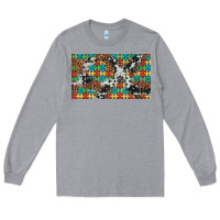 Heather Grey western autism  cup Long Sleeve Tee - Artiststas
