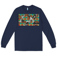 Navy western autism  cup Long Sleeve Tee - Artiststas